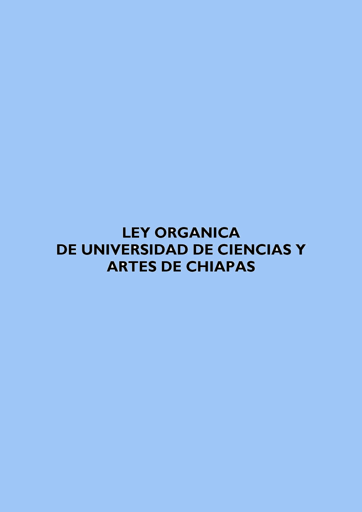 LEY ORGANICA