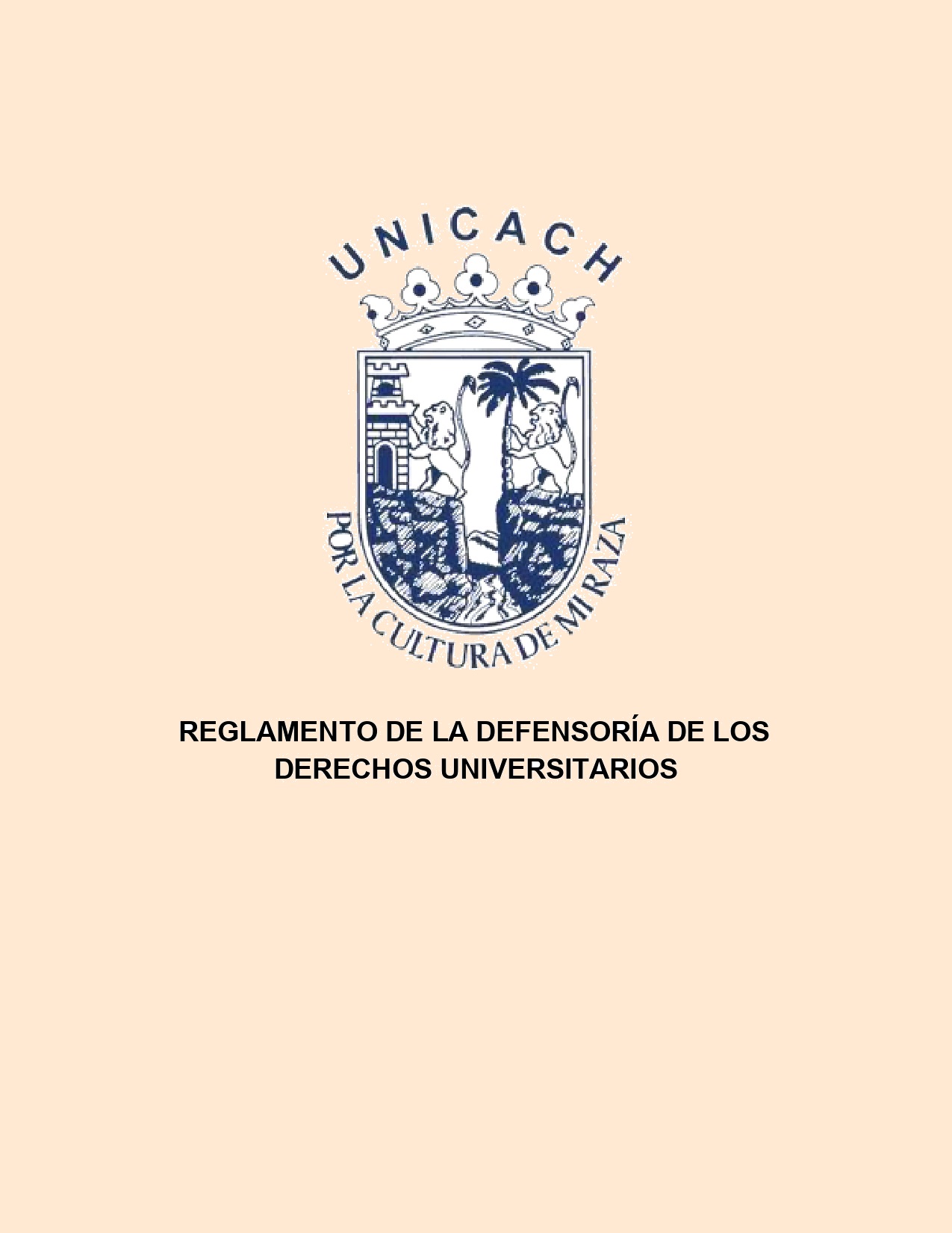 REGLAMENTO DEFENSOR&Iacute;A